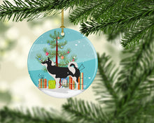 Load image into Gallery viewer, Greenland Dog Christmas Ornament - Round Ceramic Ornament – Artist-Designed Keepsake Decoration BB8500CO1