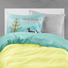 Load image into Gallery viewer, Greenland Dog Christmas Fabric Standard Pillowcase – Artistic Decorative Front, White Back BB8500PILLOWCASE