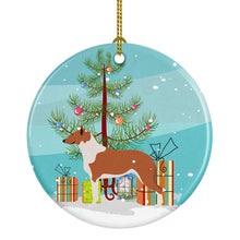 Load image into Gallery viewer, Smooth Collie Christmas Ornament - Round Ceramic Ornament – Artist-Designed Keepsake Decoration BB8504CO1