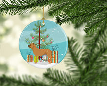 Load image into Gallery viewer, Alano Espanol Spanish Bulldog Christmas Ornament - Round Ceramic Ornament – Artist-Designed Keepsake Decoration BB8506CO1