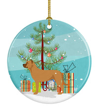 Load image into Gallery viewer, Alano Espanol Spanish Bulldog Christmas Ornament - Round Ceramic Ornament – Artist-Designed Keepsake Decoration BB8506CO1