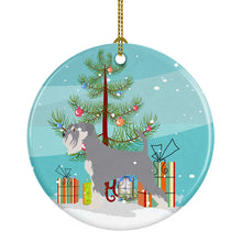 Load image into Gallery viewer, Schnauzer Christmas Ornament - Round Ceramic Ornament – Artist-Designed Keepsake Decoration BB8512CO1
