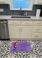Load image into Gallery viewer, Mermaid Welcome Purple Machine Washable Memory Foam Mat BB8514RUG