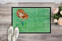 Load image into Gallery viewer, Mermaid Welcome Green Doormat - 24x36 Decorative Floor Mat – Indoor/Outdoor Rug with Artistic Flair BB8515JMAT