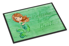 Load image into Gallery viewer, Mermaid Welcome Green Doormat - 24x36 Decorative Floor Mat – Indoor/Outdoor Rug with Artistic Flair BB8515JMAT