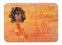 Load image into Gallery viewer, Mermaid Welcome Orange Machine Washable Memory Foam Mat BB8517RUG
