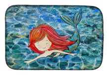 Load image into Gallery viewer, Mermaid Swimming Dish Drying Mat – Absorbent, Artistic Kitchen Essentials BB8518DDM