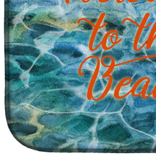 Load image into Gallery viewer, Seahorse Welcome Dish Drying Mat – Absorbent, Artistic Kitchen Essentials BB8519DDM