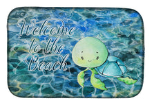 Load image into Gallery viewer, Sea Turtle Welcome Dish Drying Mat – Absorbent, Artistic Kitchen Essentials BB8520DDM