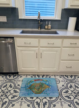 Load image into Gallery viewer, Blue Crab Machine Washable Memory Foam Mat BB8527RUG
