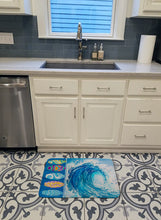 Load image into Gallery viewer, Surf Boards and Wave Machine Washable Memory Foam Mat BB8528RUG