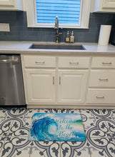 Load image into Gallery viewer, Wave Welcome Machine Washable Memory Foam Mat BB8529RUG