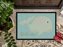 Load image into Gallery viewer, Whale Welcome Doormat - 18x27 Decorative Floor Mat – Indoor/Outdoor Rug with Artistic Flair BB8533MAT