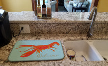 Load image into Gallery viewer, Lobster Welcome Dish Drying Mat – Absorbent, Artistic Kitchen Essentials BB8534DDM