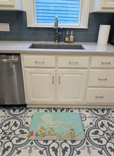 Load image into Gallery viewer, Octopus Underwater Scene Machine Washable Memory Foam Mat BB8538RUG