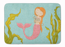 Load image into Gallery viewer, Mermaid and Cat Underwater Machine Washable Memory Foam Mat BB8540RUG