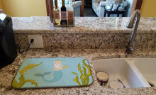 Load image into Gallery viewer, Neptune Merman Dish Drying Mat – Absorbent, Artistic Kitchen Essentials BB8542DDM