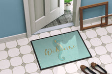 Load image into Gallery viewer, Seahorse Welcome Doormat - 18x27 Decorative Floor Mat – Indoor/Outdoor Rug with Artistic Flair BB8547MAT