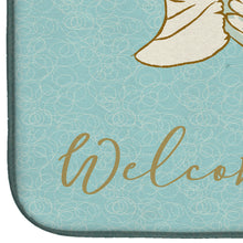 Load image into Gallery viewer, Blue Fish Welcome Dish Drying Mat – Absorbent, Artistic Kitchen Essentials BB8549DDM