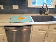 Load image into Gallery viewer, Gold Fish Welcome Dish Drying Mat – Absorbent, Artistic Kitchen Essentials BB8551DDM