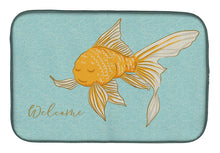 Load image into Gallery viewer, Gold Fish Welcome Dish Drying Mat – Absorbent, Artistic Kitchen Essentials BB8551DDM