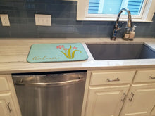 Load image into Gallery viewer, Flowers Welcome Dish Drying Mat – Absorbent, Artistic Kitchen Essentials BB8552DDM