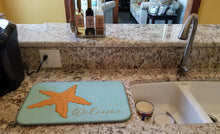 Load image into Gallery viewer, Starfish Welcome Dish Drying Mat – Absorbent, Artistic Kitchen Essentials BB8559DDM