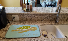 Load image into Gallery viewer, Sea Turtle Welcome Dish Drying Mat – Absorbent, Artistic Kitchen Essentials BB8562DDM