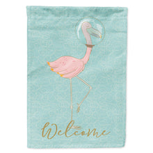Load image into Gallery viewer, Flamingo Underwater Welcome Flag Canvas House Size BB8565CHF