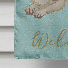Load image into Gallery viewer, Raccoon Welcome Flag Canvas House Size BB8569CHF