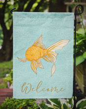 Load image into Gallery viewer, Gold Fish Welcome Garden Flag - Outdoor Decorative Yard Flag BB8579GF