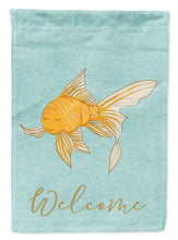 Load image into Gallery viewer, Gold Fish Welcome Garden Flag - Outdoor Decorative Yard Flag BB8579GF