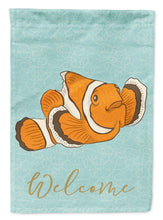 Load image into Gallery viewer, Clown Fish Welcome Garden Flag - Outdoor Decorative Yard Flag BB8580GF