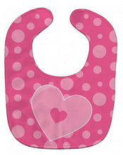 Load image into Gallery viewer, Hearts on Polkadots Baby Bib BB8593BIB