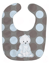 Load image into Gallery viewer, Bear on Polkadots Baby Bib BB8601BIB