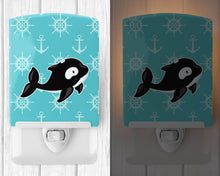 Load image into Gallery viewer, Whale and Anchors Ceramic Night Light BB8602CNL