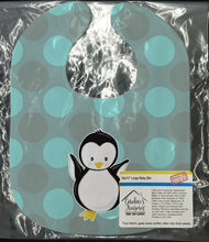 Load image into Gallery viewer, Penguin on Polkadot Baby Bib BB8605BIB