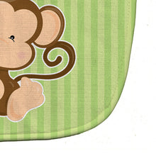 Load image into Gallery viewer, Monkey on Stripes Baby Bib BB8608BIB