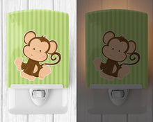 Load image into Gallery viewer, Monkey on Stripes Ceramic Night Light BB8608CNL