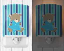 Load image into Gallery viewer, Baby Boy Bear with Star Ceramic Night Light BB8614CNL