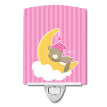 Load image into Gallery viewer, Baby Girl Bear Sleeping Ceramic Night Light BB8617CNL