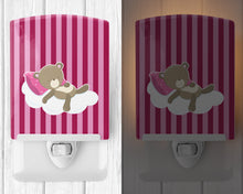 Load image into Gallery viewer, Baby Girl Bear on Cloud Ceramic Night Light BB8621CNL