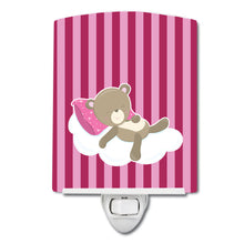 Load image into Gallery viewer, Baby Girl Bear on Cloud Ceramic Night Light BB8621CNL