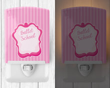 Load image into Gallery viewer, Ballet School on Stripes Ceramic Night Light BB8625CNL