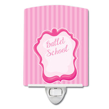 Load image into Gallery viewer, Ballet School on Stripes Ceramic Night Light BB8625CNL