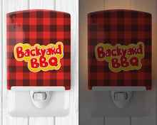 Load image into Gallery viewer, Backyard BBQ on Plaid Ceramic Night Light BB8627CNL
