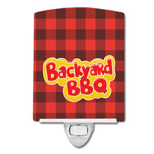 Load image into Gallery viewer, Backyard BBQ on Plaid Ceramic Night Light BB8627CNL