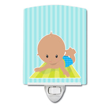 Load image into Gallery viewer, Beach Baby Boy on mat Ceramic Night Light BB8654CNL