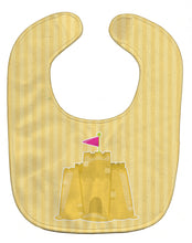 Load image into Gallery viewer, Beach Baby Girl Sand Castle Baby Bib BB8660BIB