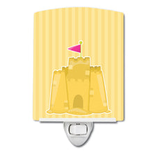 Load image into Gallery viewer, Beach Baby Girl Sand Castle Ceramic Night Light BB8660CNL